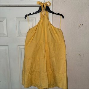 A&F Yellow Halter Spring Dress